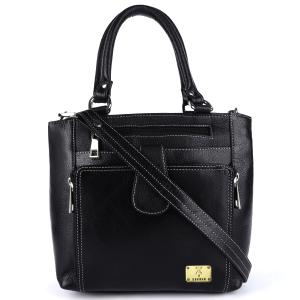 Genuine Natural Leather Handbag Shoulder Tote Messenger Sling Top Handle Crossbody Bag for Women Girls | Front Zip Pocket Magnetic Closure |