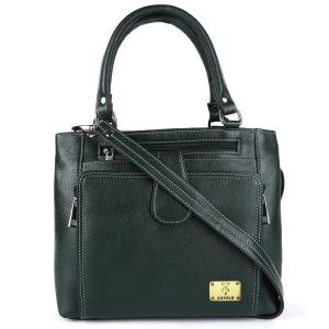 Genuine Natural Leather Handbag Shoulder Tote Messenger Sling Top Handle Crossbody Bag for Women Girls | Front Zip Pocket Magnetic Closure |