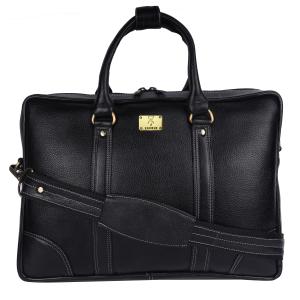 Pure Genuine Premium NDM Leather 15.5 Inch Briefcase Laptop Messenger Satchel Office Bag