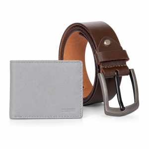 Genuine Leather Men's Gift Set – Premium Leather Wallet & Belt Combo for Men | Stylish Gift Pack for Birthday, Anniversary & Special Occasions