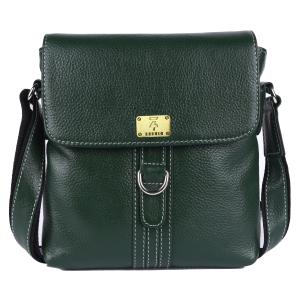 Pure Genuine Leather Messenger Shoulder 9 inch Sling Cross Body Travel Office D-Loop Handbag for Men & Women