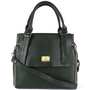Genuine Leather Crossbody Sling Messenger Slim Shoulder Purse Satchel Bag for Women & Girls | Golden Zipper | Medium Size |