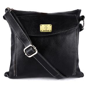 Genuine Leather Crossbody Sling Messenger Slim Shoulder Purse Satchel Bag for Women & Girls | Travel Office Business Use | Medium Size |