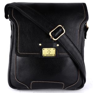 Genuine Leather Messenger Shoulder 11 inch Sling Cross Body Travel Office Tablet Bag for Men Women | Front Flap with Magnetic Closure